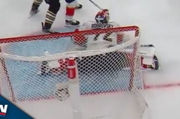 Panthers' Sergei Bobrovsky Denies Bruins Game-Tying Goal With Incredible Sprawling Effort