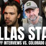 Jake Oettinger, Logan Stankoven, Sam Steel & Peter DeBoer Discuss Dallas vs. Colorado Before GM6