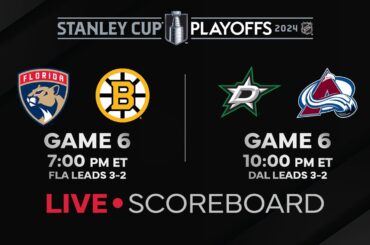 Live Scores and Updates: Bruins vs. Panthers Gm 6 / Stars vs. Avalanche Gm 6