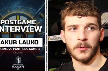 Jakub Lauko on Goalie Interference: "What am I supposed to do to avoid it?" | Bruins vs Panthers G2