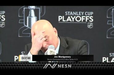 Jim Montgomery on the Bruins elimination from the playoffs on a 2:1 loss to the Panthers. 17.05.2024