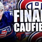 COLE CAUFIELD FINALLY BREAKS THROUGH: MONTREAL CANADIENS / WORLD CHAMPIONSHIP NEWS