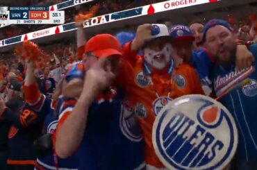 OILERS TAKE THE LEAD WITH 38 SECONDS TO GO. EVAN FREAKING BOUCHARD OH MY GOODNESS / 14.05.2024