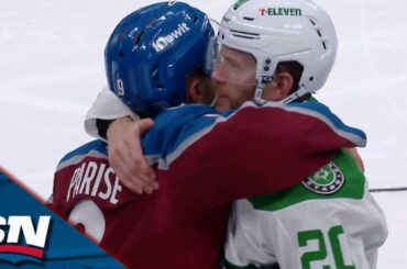 Stars and Avalanche Exchange Handshakes After Six-game Series