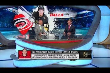NHL Tonight:  Erik Haula has been traded to the Hurricanes  Jun 27,  2019
