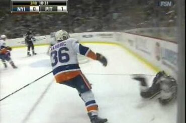 Travis Hamonic ragolls Matt Cooke