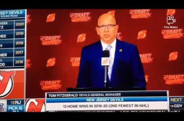 New Jersey Devils Select Dawson Mercer 18th Overall 2020 NHL DRAFT