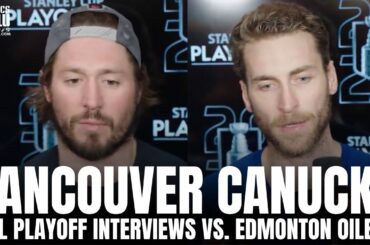 JT Miller & Carson Soucy Discuss Vancouver Canucks vs. Edmonton Oilers Game 7 Matchup