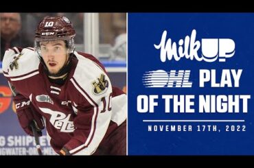 OHL Play of the Night Presented by MilkUP: Avon Scores While Falling!