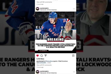 VITALI KRAVTSOV is a Vancouver Canuck. I wonder what his next contract looks like