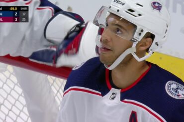 Seth Jones Amazing Defensive Play vs. Avalanche (Feb. 5, 2019)