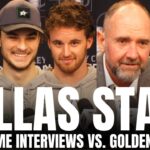 Jamie Benn, Wyatt Johnston, Jake Oettinger, Peter DeBoer & Radek Faksa on Stars Series Win vs. VGK