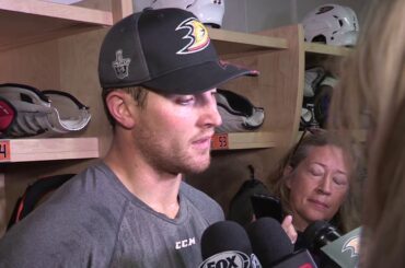 Cam Fowler Speaks to the Media