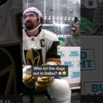 Barking at Mark Stone 🐶 😂