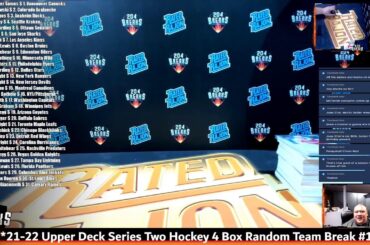 *21-22 Upper Deck Series Two Hockey 4 Box Random Team Break #1 [June 15 2022]