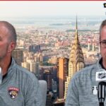 Bill Zito, Paul Maurice in New York: Florida Panthers at Rangers, Game 1 ECF