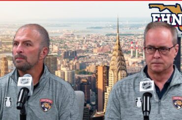 Bill Zito, Paul Maurice in New York: Florida Panthers at Rangers, Game 1 ECF