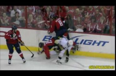 Alex Ovechkin Takes Out Nicklas Backstrom 5/13/2009