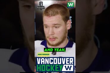 Vasily Podkolzin: On His NHL Playoff Debut