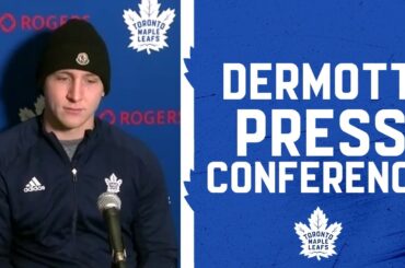 Travis Dermott Pre Game | Toronto Maple Leafs at Detroit Red Wings | January 29, 2022
