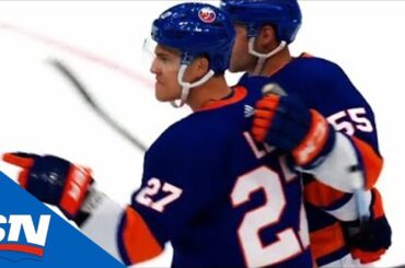 Mathew Barzal Shows Off Patience, Sets Up Anders Lee For Sweet Goal