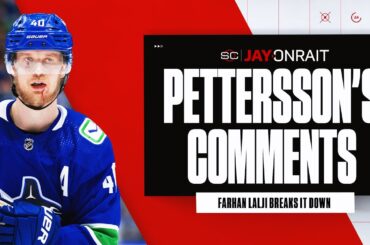 Takeaways from Elias Pettersson’s end-of-season comments