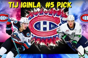 Tij Iginla - Montreal Canadiens Pick at #5
