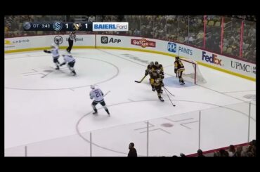 Adam Larsson OT Goal vs Penguins | 1/27 2022