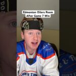 Edmonton Oilers room after Game 7