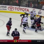 Jeff Carter Scores on Curtis McElhinney | Kings Tie Blue Jackets 1-1
