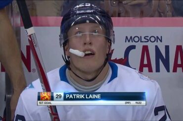 Patrik Laine Goal (1) vs USA | WCOH 2016 | Sept 13 2016