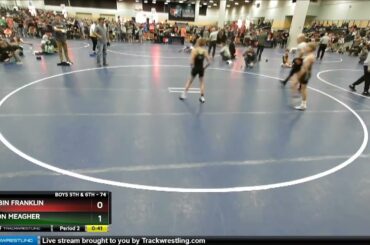 74 Lbs Cons. Round 3 - Corbin Franklin, KS Vs Tyson Meagher, MN F358