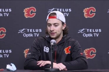 Andrew Mangiapane on Flames Goalie Jacob Markstrom: "He's Always Keeping Us In Every Game"