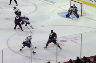 Andrei Svechnikov finally breaks his goal slump scoring two vs Blues (21 feb 2023)