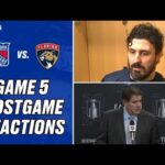 New York Rangers Coach & Players react to Game 5 loss | New York Rangers
