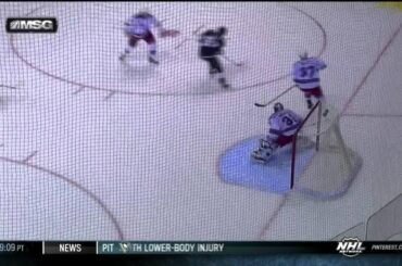 Tanner Pearson breakaway in 2nd NY Rangers vs LA Kings 9/27/13 NHL Hockey