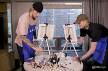 Maalauskisa: Laine ja Korpisalo | Painting competition: Laine vs. Korpisalo