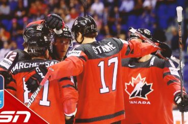 Canada's Mark Stone scores hat-trick in dominant win over Germany