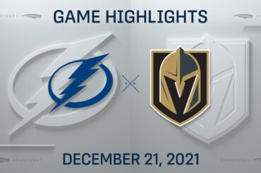 NHL Highlights | Lightning vs. Golden Knights - Dec. 21, 2021