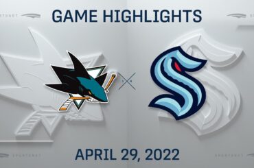 NHL Highlights | Sharks vs. Kraken - Apr 29, 2022