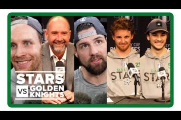 Pete DeBoer, Jake Oettinger, Wyatt Johnston, Radek Faksa, Jamie Benn | Dallas Stars Game 7 postgame