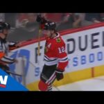 Alex DeBrincat Slips Backdoor For The Open Look And The Goal On The Power-Play