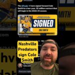 Good little signing for Nashville Predators and Cole Smith gets a nice pay bump