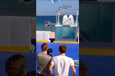 Adam Fox and Igor Shesterkin team up for a W at the NHLs Skills Competition