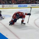 Frank Vatrano’s Diving Effort Sets Up Jonathan Huberdeau For Beautiful Goal