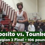 Region Two 106 lb. Final | Charles Esposito (St. Joe-Montvale) vs. Oumar Tounkara (Teaneck)