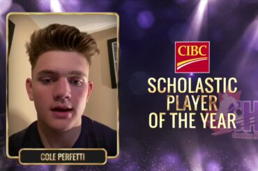 A CHL Awards message from Cole Perfetti
