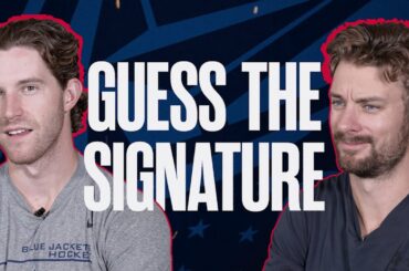 "IS THAT MINE?!" SEAN KURALY is STUMPED by his Teammate's Signature | Guess the Signature
