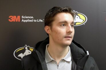 Blake Pietila after shutting out BGSU Friday