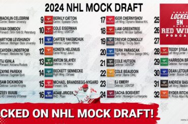 Who did we take in the Locked on NHL mock draft?